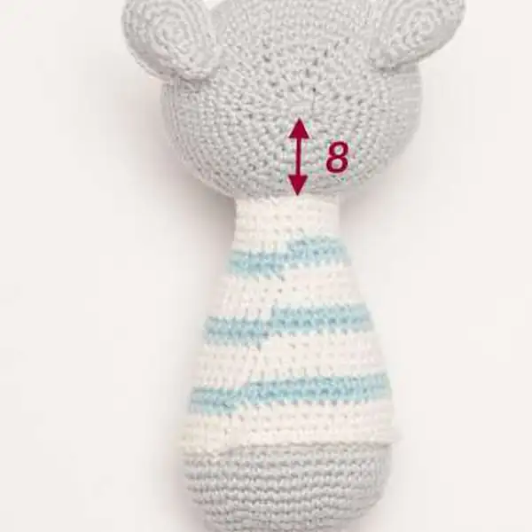 Hippo ears and hat detail