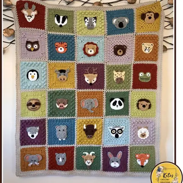 Joined blanket in progress with border