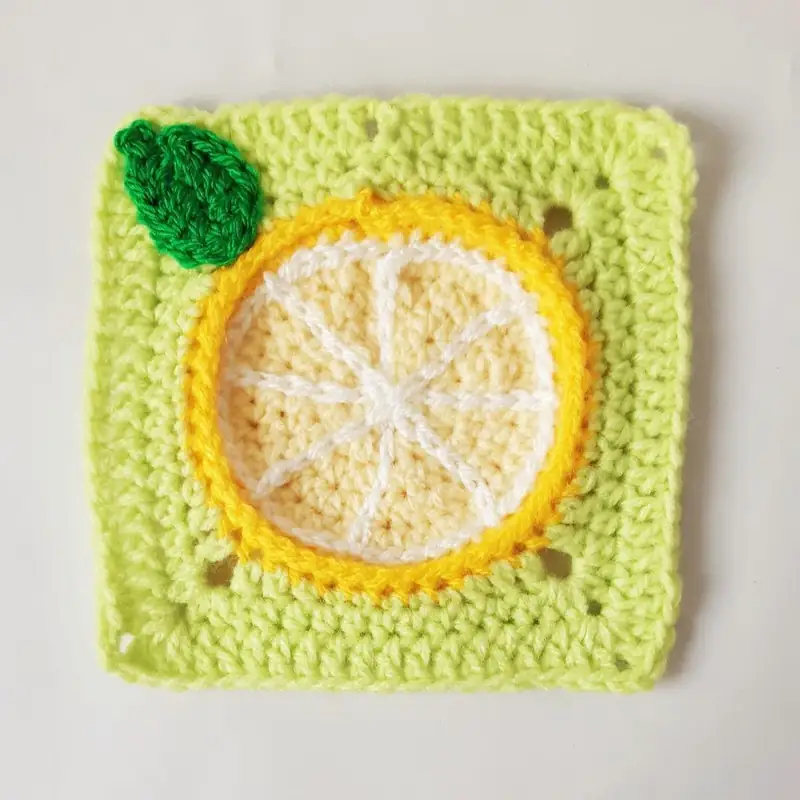 Lemon Granny Square Crochet Pattern free crochet pattern