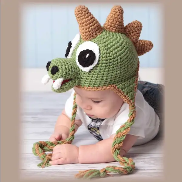 Puppy Hatimal with floppy ears crochet