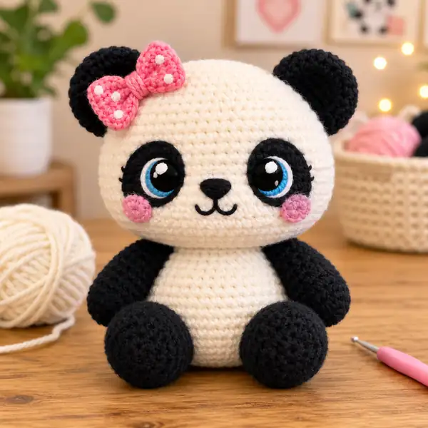 Panda Amigurumi finished