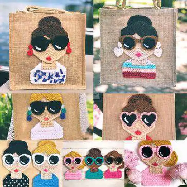 Two heart-shaped patches and portrait backdrop