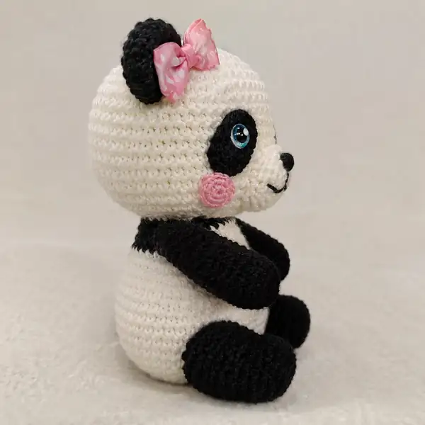 Panda Amigurumi detail