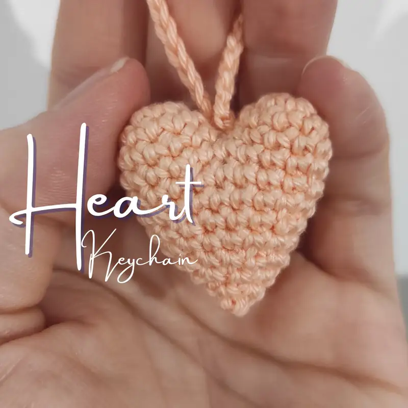 Heart Keychain Amigurumi Pattern free crochet pattern
