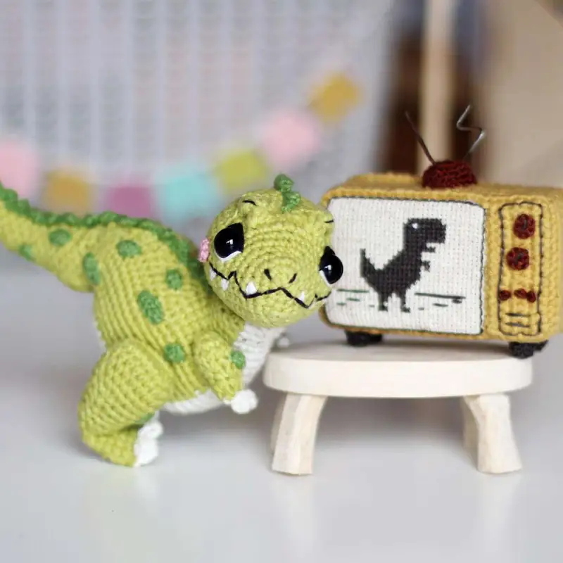 Tyrannosaurus Oliver Amigurumi Pattern free crochet pattern