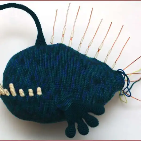 Lamp bulb attached to the anglerfish filament