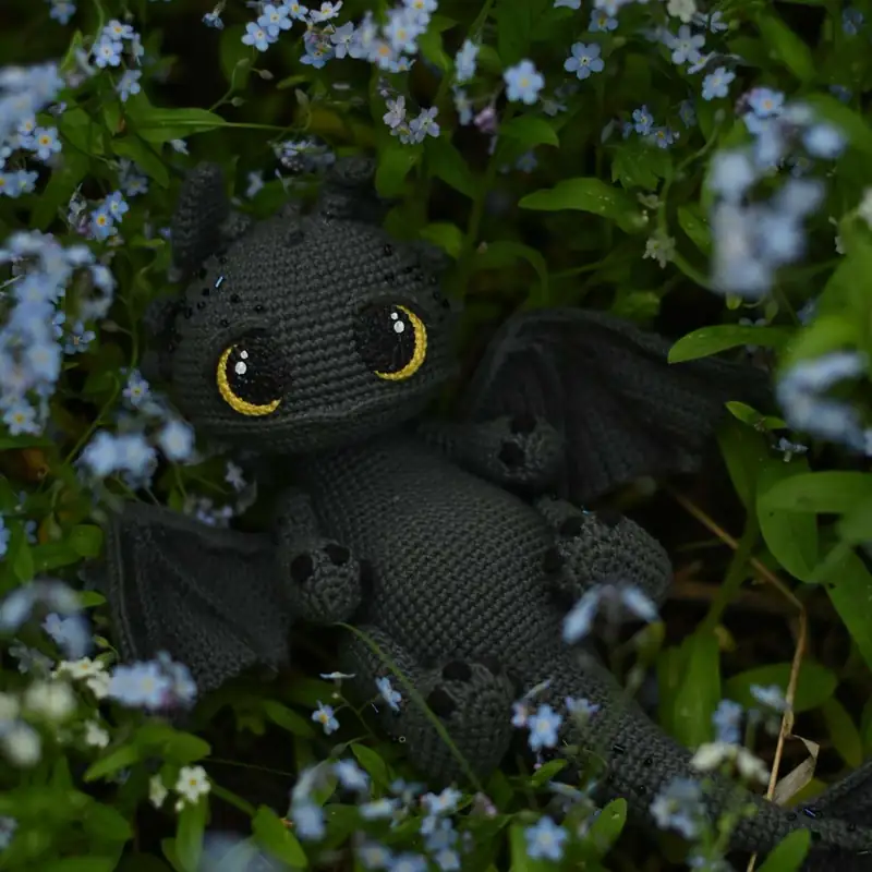 Dragon Toothless Amigurumi Pattern free crochet pattern